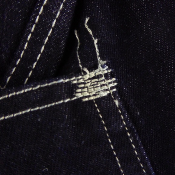 Levi’s Engineered Coat Cotton Hemp Denim Jacket Red Positively Superior NWT - Picture 10 of 14